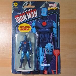 Marvel Legends Iron Man Stealth Armor Action Figure - Blue and Red